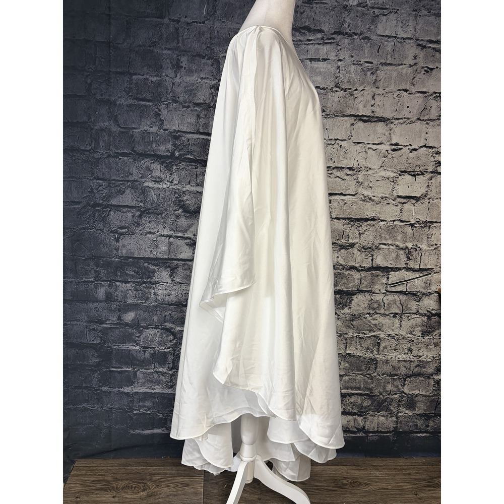 Show Me Your MuMu‎ Dress Womens Medium White Rhea One Shoulder Hi-Low Wedding - Picture 2 of 10
